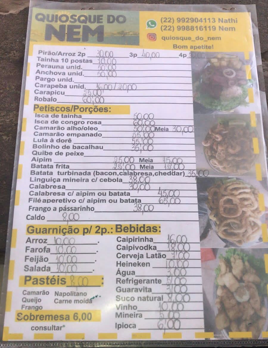 Menu Quiosque Do Nem-1